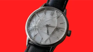 verre de montre cassé
