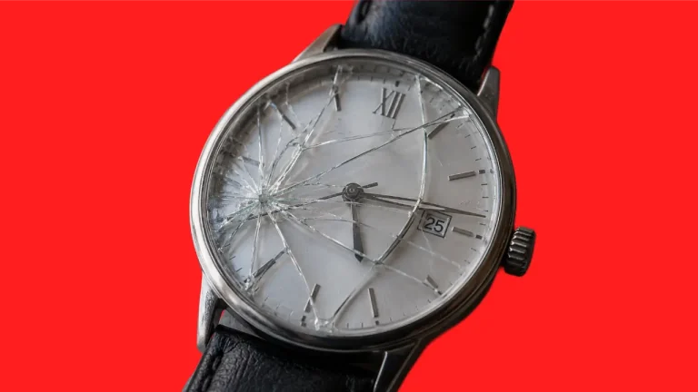 verre de montre cassé